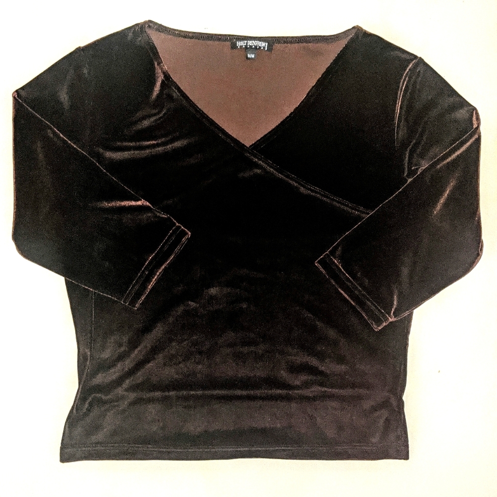 Vintage Holt Renfrew Velour Top